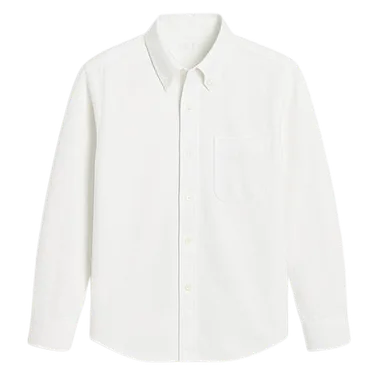 White Oxford button-down shirt